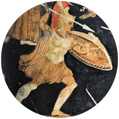 Statue of Achilles, embodying the warrior spirit and formidable strength.